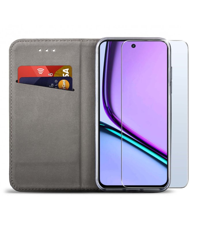 etui-do-realme-c67-czerwone-zamykane-ze-szklem