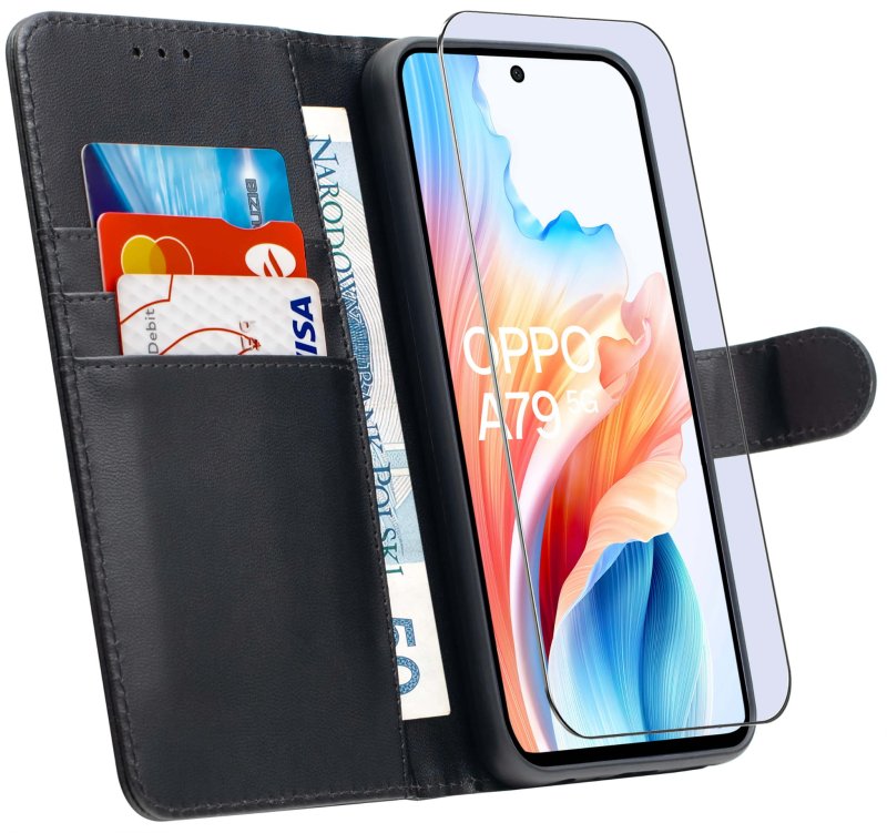 etui-do-oppo-a79-5g-czarne-magnetyczne-z-klapka-ze-szklem