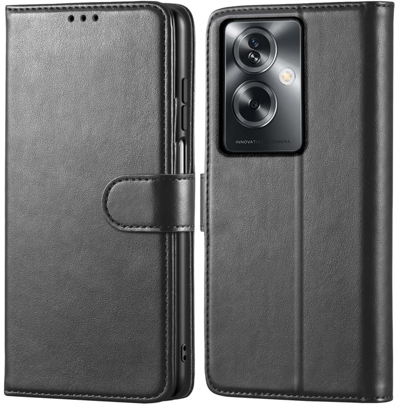 etui-do-oppo-a79-5g-czarne-magnetyczne-z-klapka-ze-szklem