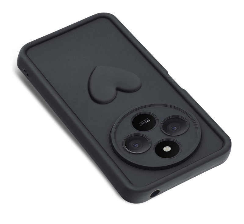 etui-do-xiaomi-redmi-14c-silikonowe-serce-czarne-ze-szklem