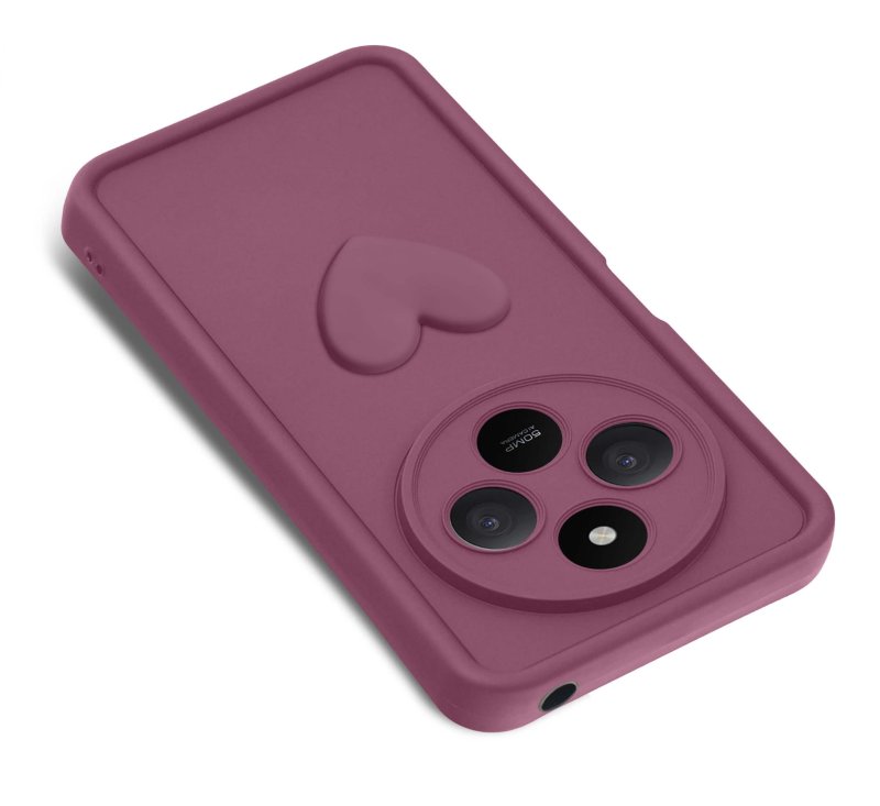 etui-do-xiaomi-redmi-14c-silikonowe-serce-burgundowe-ze-szklem