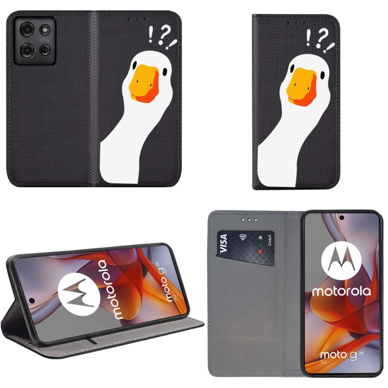 etui-do-motorola-moto-g75-5g-zamykane-malowane-wzor-ges-ze-szklem