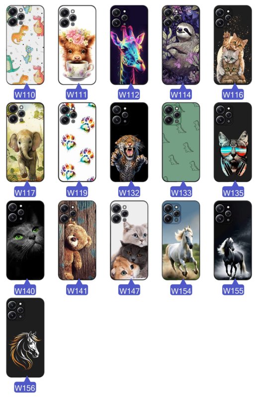 etui-do-xiaomi-redmi-12-4g-rozne-wzory-zwierzeta-ze-szklem