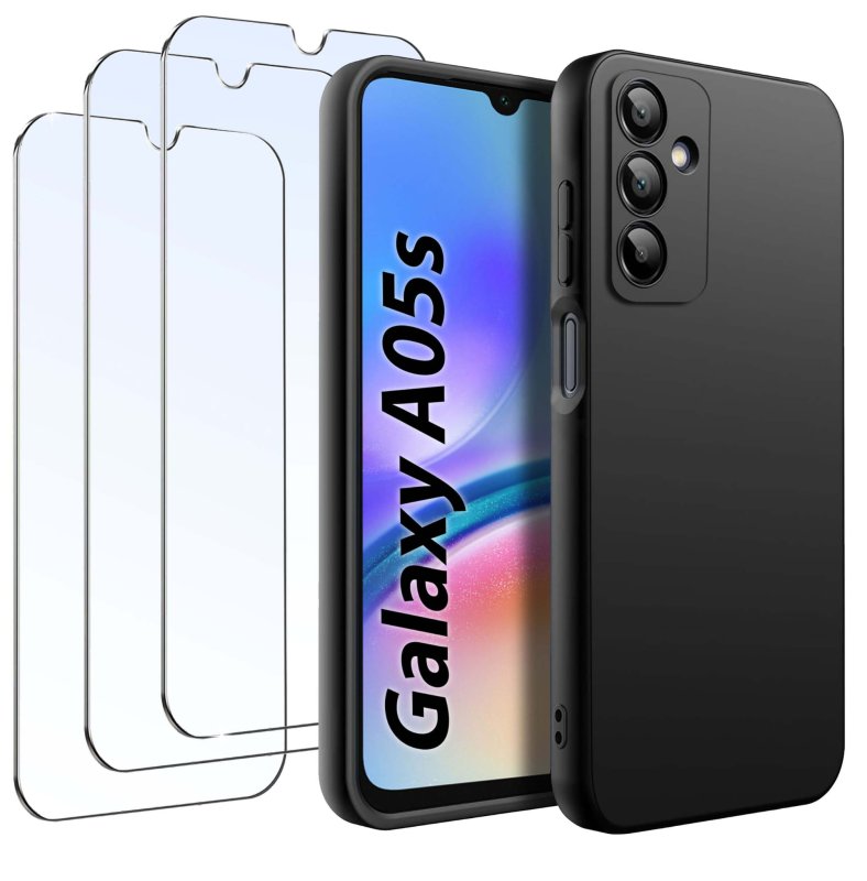 etui-do-samsung-galaxy-a05s-czarne-matowe-z-zestawem-3-szkiel