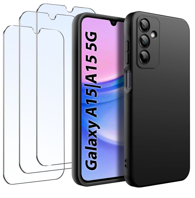 etui-do-samsung-galaxy-a15-czarne-matowe-z-zestawem-3-szkiel