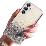 Etui do Samsung Galaxy A16 5G brokat przeźroczyste ze szkłem