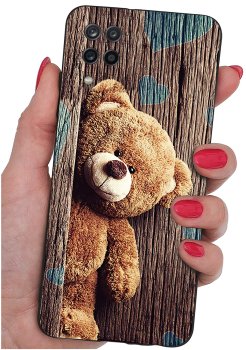 Etui do Samsung Galaxy A12 / M12 różne wzory dla dzieci ze szkłem