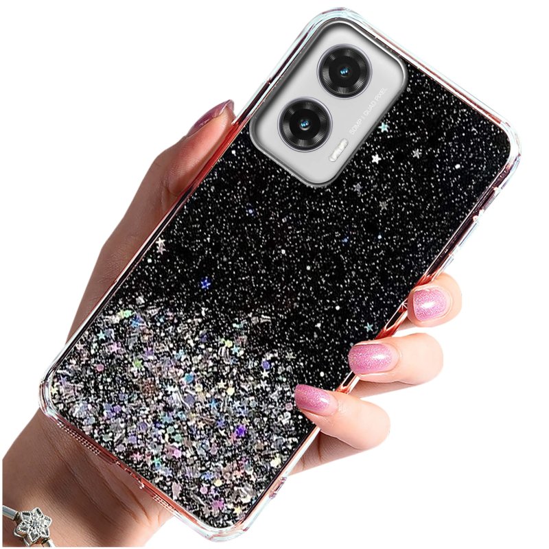 etui-do-motorola-moto-g35-5g-brokat-czarne-ze-szklem