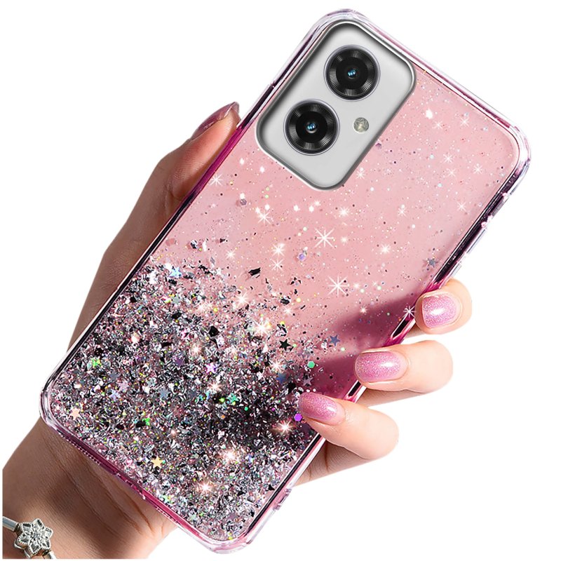 etui-do-motorola-moto-g55-5g-brokat-rozowe-ze-szklem