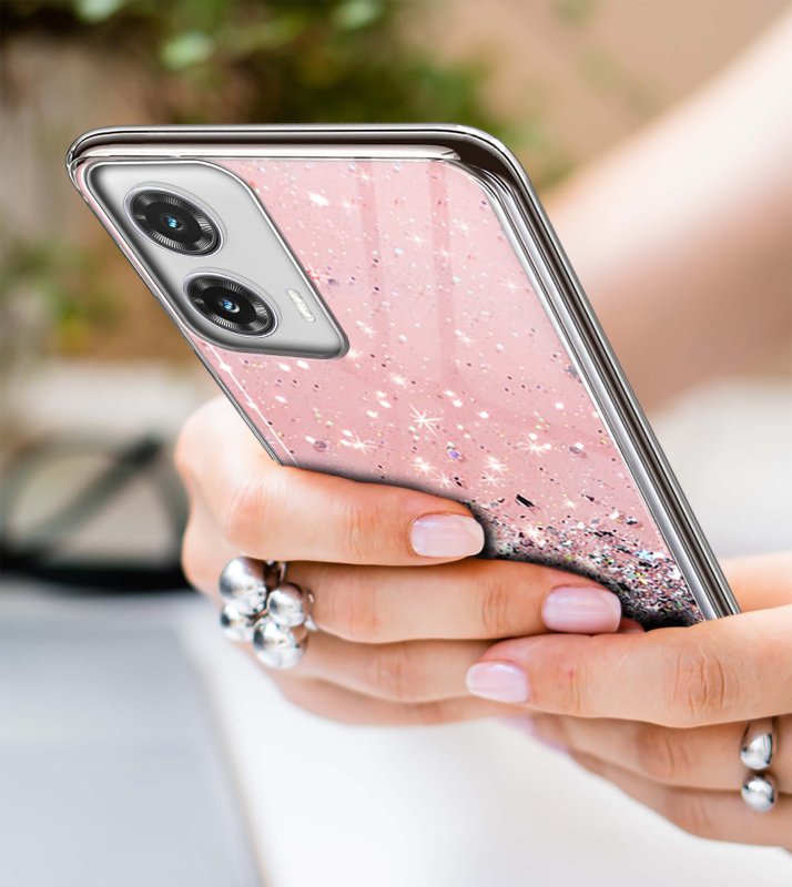 etui-do-motorola-moto-g85-5g-brokat-rozowe