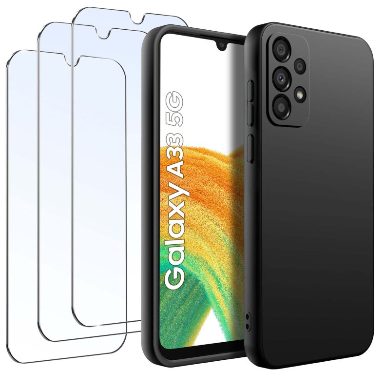 etui-do-samsung-galaxy-a33-5g-czarne-matowe-z-zestawem-3-szkiel