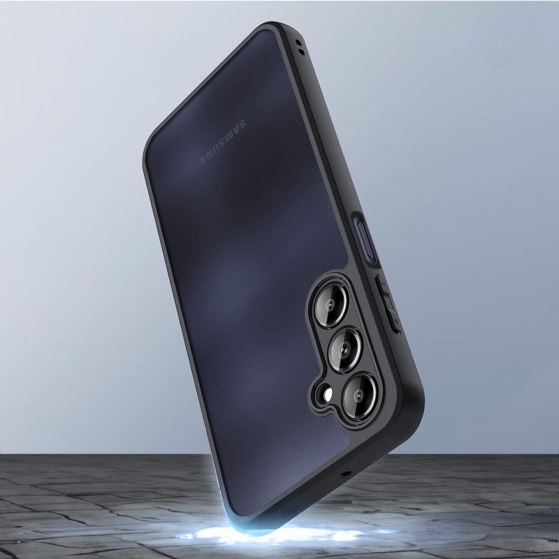 etui-do-samsung-galaxy-a25-5g-przezroczyste-wzmacniane-czarne-z-zestwem-2-szkiel
