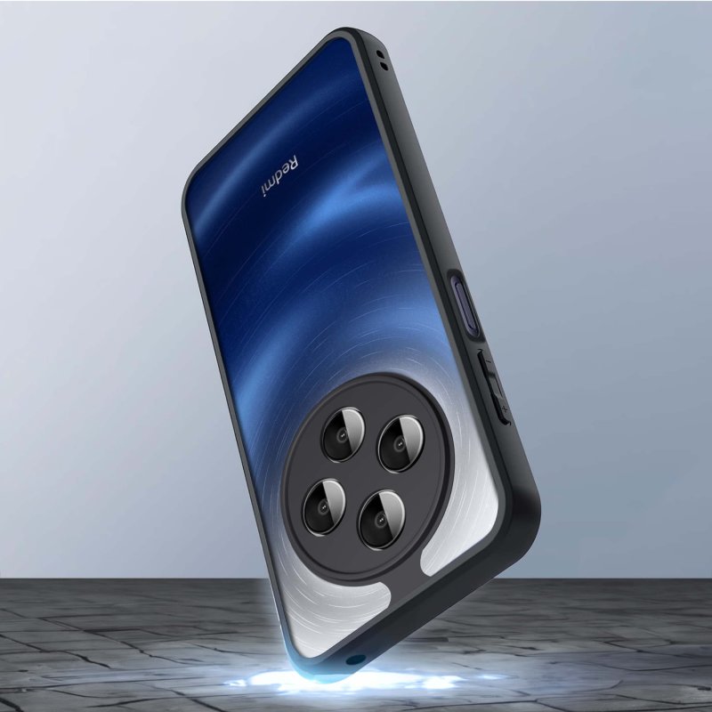etui-do-xiaomi-redmi-14c-przezroczyste-wzmacniane-czarne-z-zestwem-2-szkiel