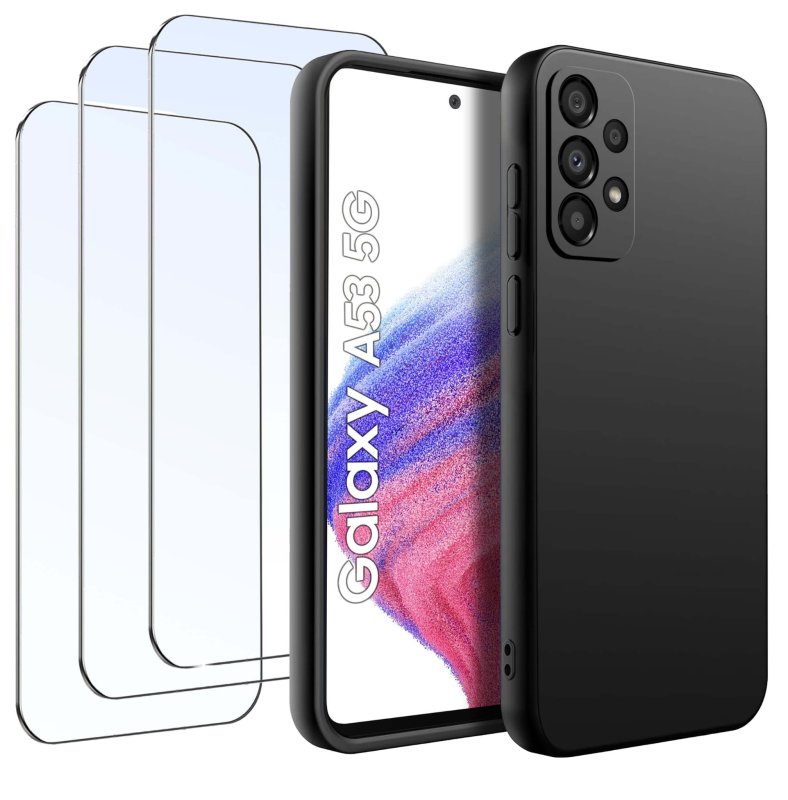 etui-do-samsung-galaxy-a53-5g-czarne-matowe-z-zestawem-3-szkiel