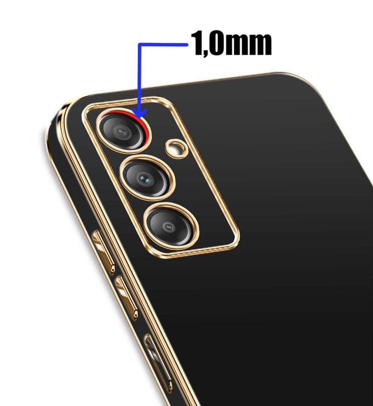 etui-do-samsung-galaxy-m55-5g-ze-zlota-ramka-czarne-ze-szklem