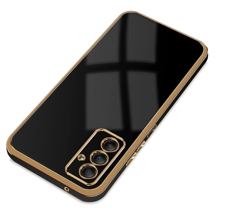 etui-do-samsung-galaxy-m55-5g-ze-zlota-ramka-czarne-ze-szklem