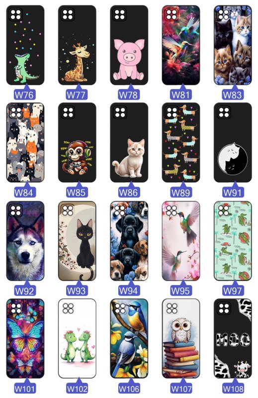 etui-do-samsung-galaxy-a22-5g-rozne-wzory-zwierzeta-ze-szklem
