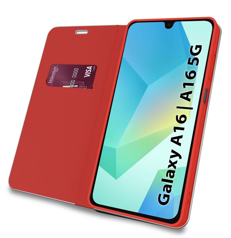 etui-do-samsung-galaxy-a16-5g-czerwone-zamykane-klasyczne-ze-szklem