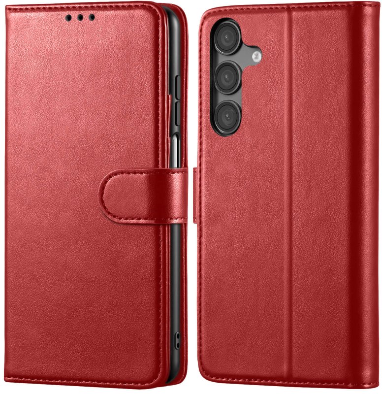 etui-do-samsung-galaxy-a16-5g-czerwone-magnetyczne-z-klapka-ze-szklem