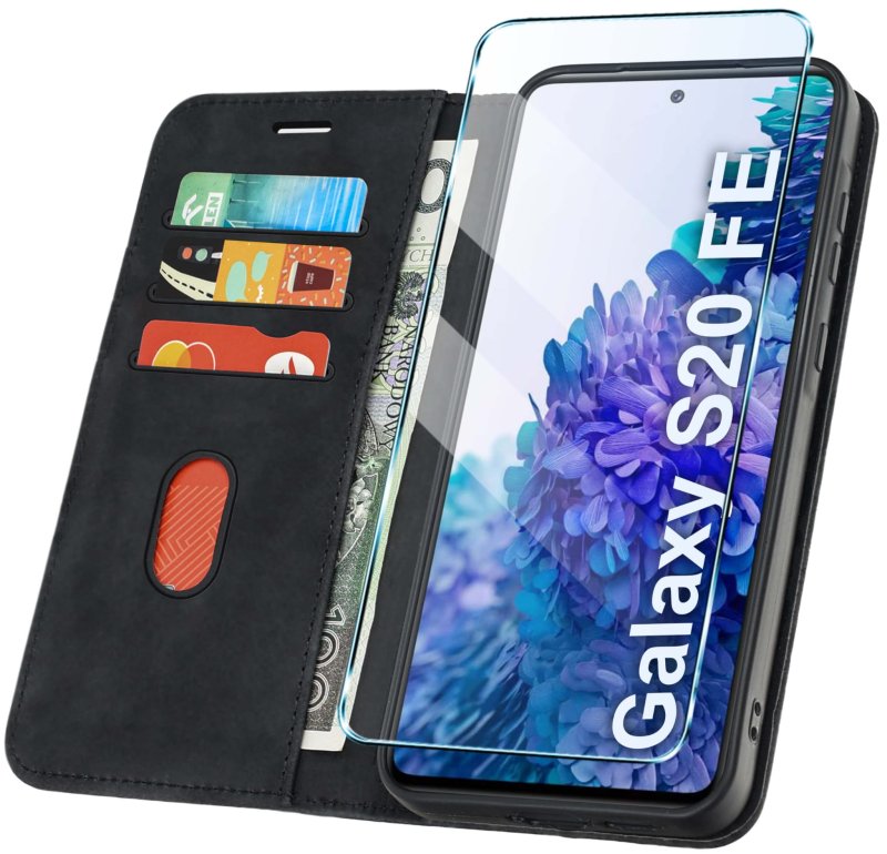 etui-do-samsung-galaxy-s20-fe-z-klapka-velvet-czarne-ze-szklem