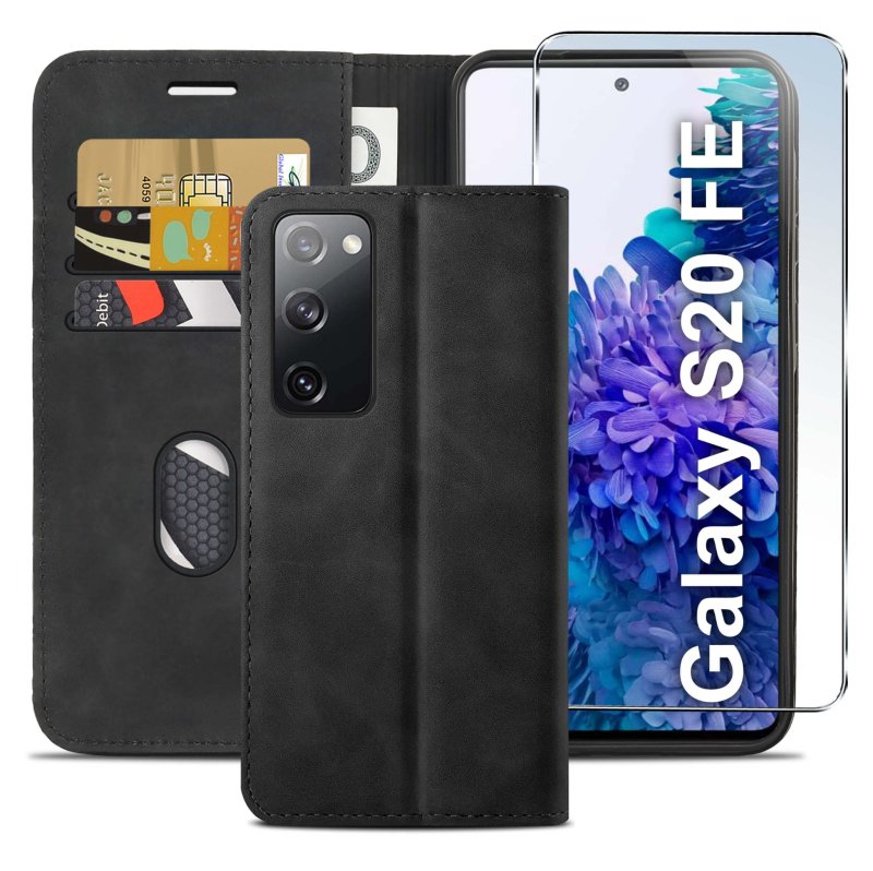 etui-do-samsung-galaxy-s20-fe-z-klapka-velvet-czarne-ze-szklem