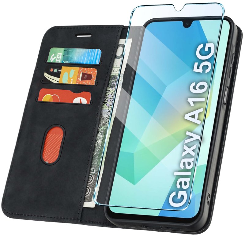 etui-do-samsung-galaxy-a16-5g-z-klapka-velvet-czarne-ze-szklem