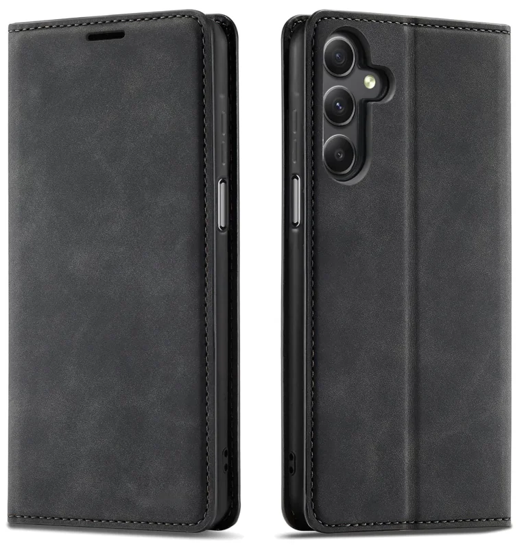 etui-do-samsung-galaxy-a25-5g-z-klapka-velvet-czarne-ze-szklem