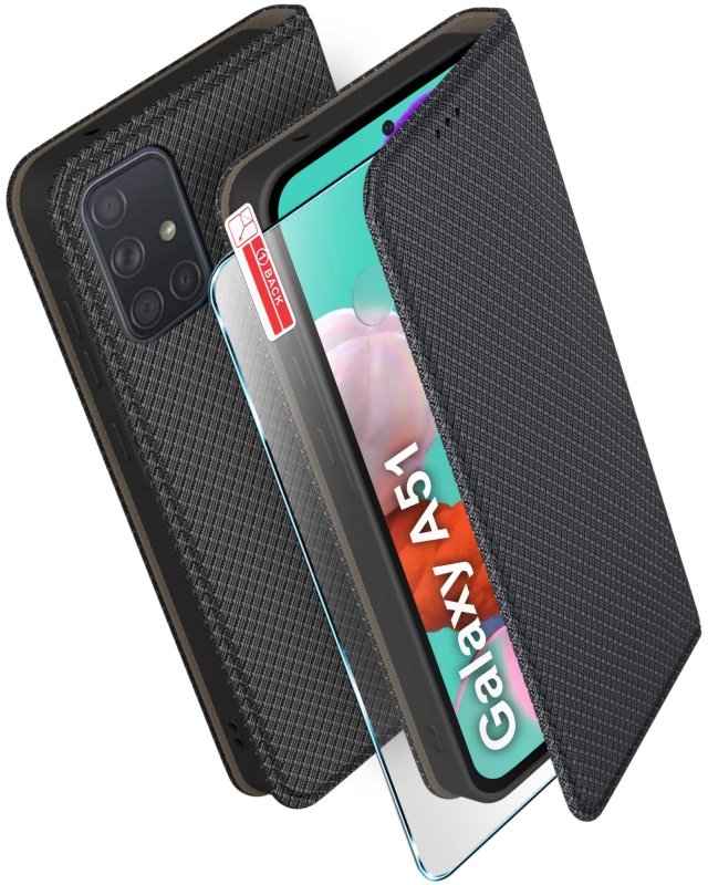 etui-do-samsung-galaxy-a51-czarne-zamykane-ze-szklem