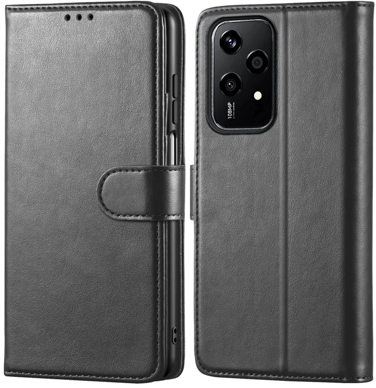 etui-do-honor-200-lite-5g-czarne-magnetyczne-z-klapka-ze-szklem