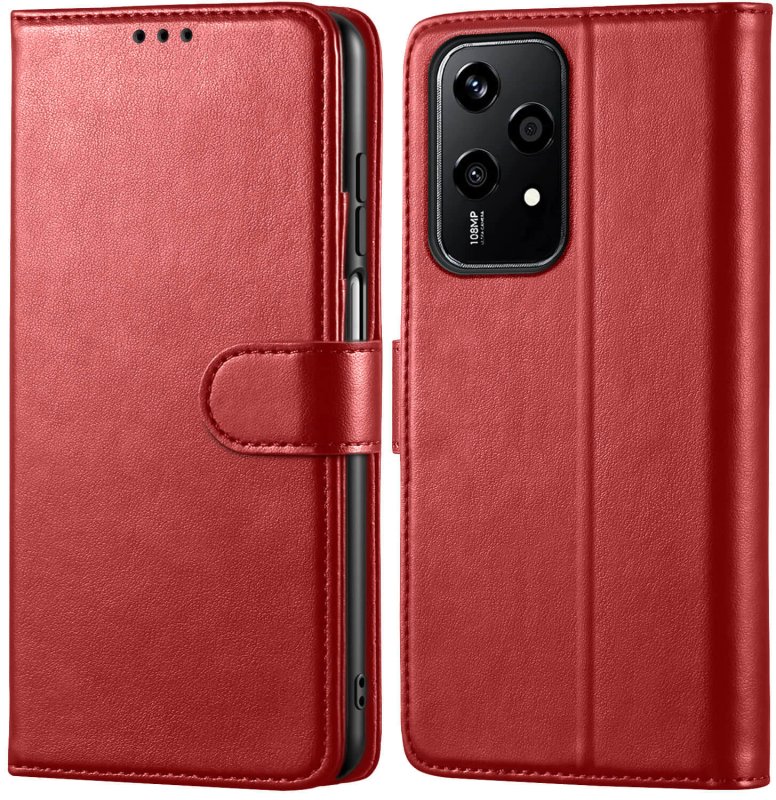 etui-do-honor-200-lite-5g-czerwone-magnetyczne-z-klapka-ze-szklem