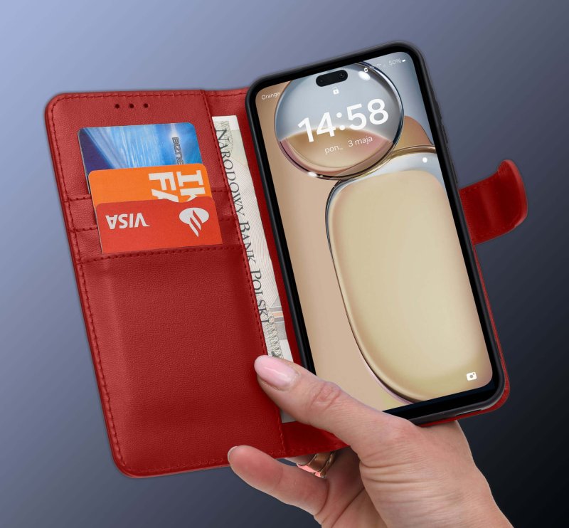 etui-do-honor-200-lite-5g-czerwone-magnetyczne-z-klapka-ze-szklem