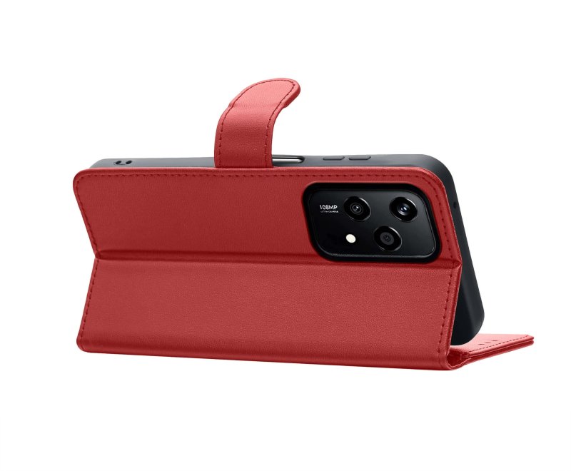 etui-do-honor-200-lite-5g-czerwone-magnetyczne-z-klapka-ze-szklem