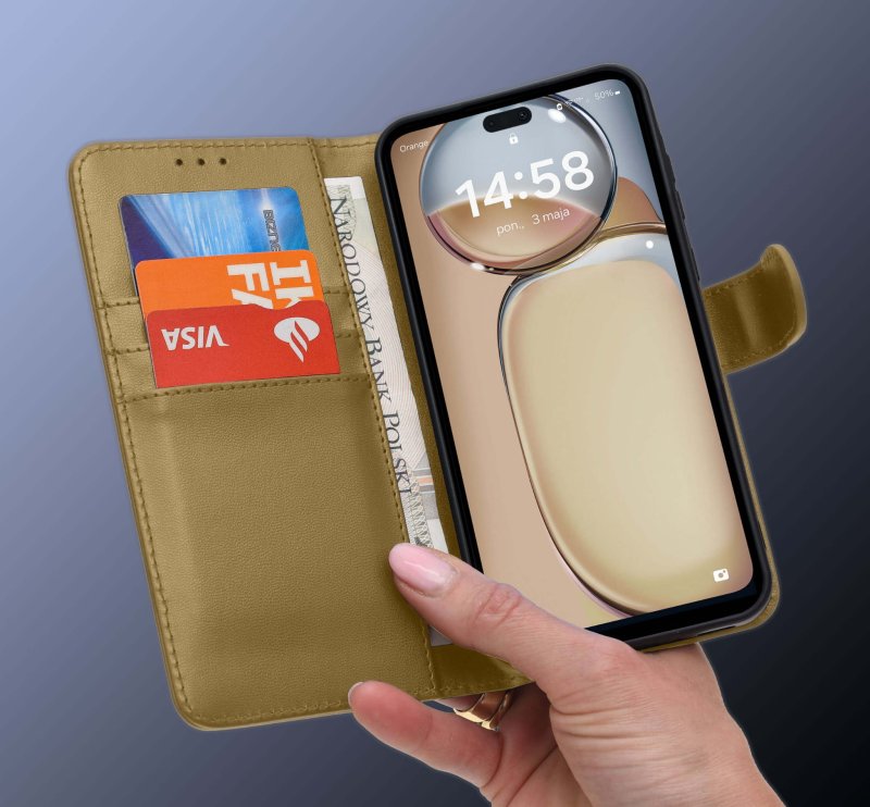 etui-do-honor-200-lite-5g-zlote-magnetyczne-z-klapka-ze-szklem