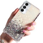 Etui do Samsung Galaxy M35 5G brokat przeźroczyste ze szkłem