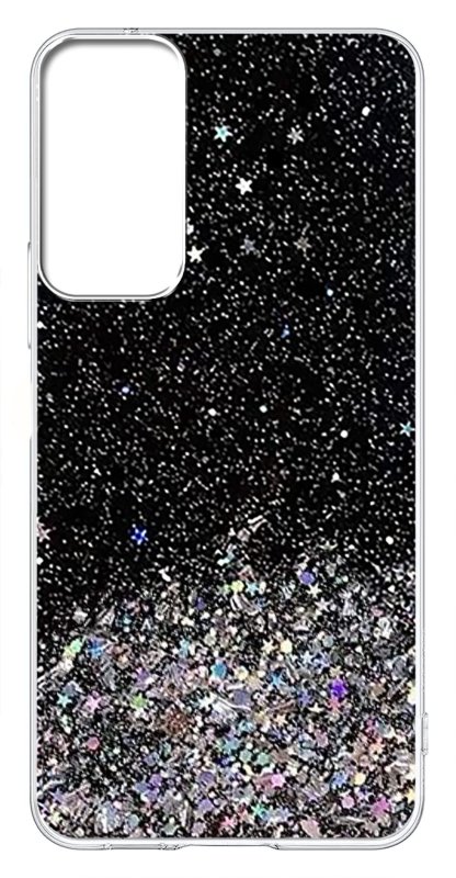 etui-do-samsung-galaxy-m35-5g-brokat-czarne-ze-szklem