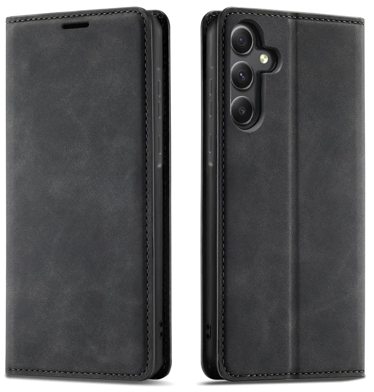 etui-do-samsung-galaxy-s24-z-klapka-velvet-czarne-ze-szklem