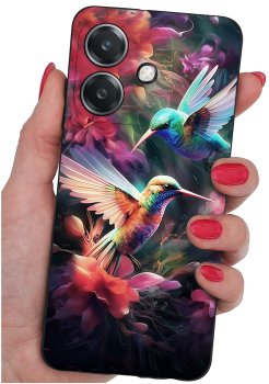 Etui do Oppo A40 / A40m malowane różne wzory kolorowe ze szkłem