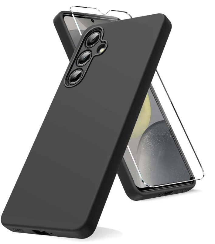 etui-do-samsung-galaxy-s25-czarne-matowe-ze-szklem