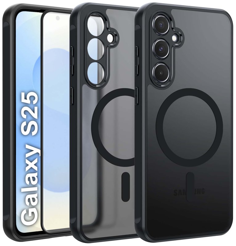 etui-do-samsung-galaxy-s25-magsafe-matt-czarne-ze-szklem