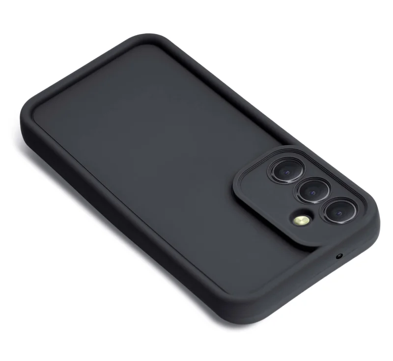 etui-do-samsung-galaxy-s25-czarne-wzmacniane-silikonowe-ze-szklem