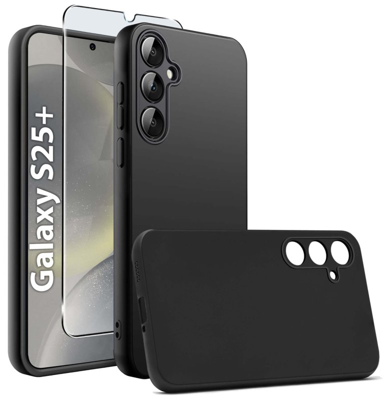 etui-do-samsung-galaxy-s25-plus-czarne-matowe-ze-szklem