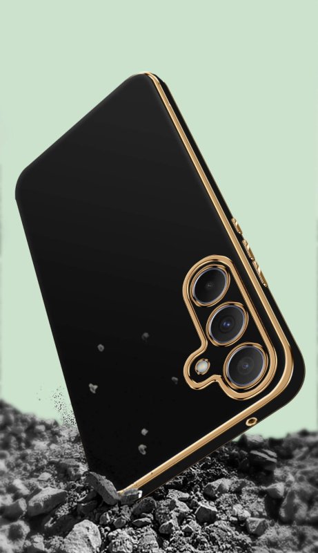 etui-do-samsung-galaxy-s25-plus-ze-zlota-ramka-czarne-ze-szklem