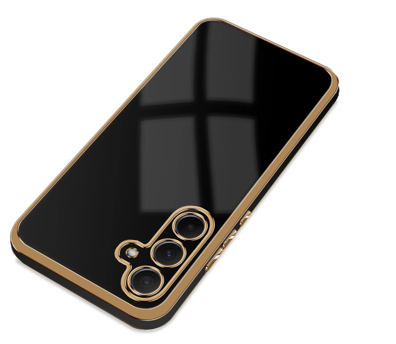 etui-do-samsung-galaxy-s25-plus-ze-zlota-ramka-czarne-ze-szklem
