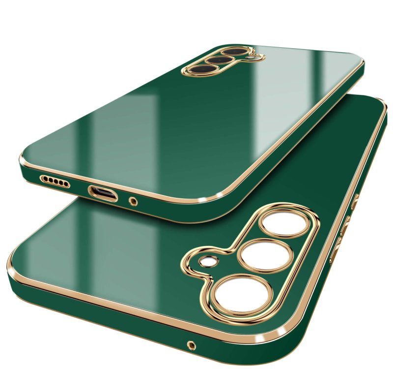 etui-do-samsung-galaxy-s25-plus-ze-zlota-ramka-zielone-ze-szklem