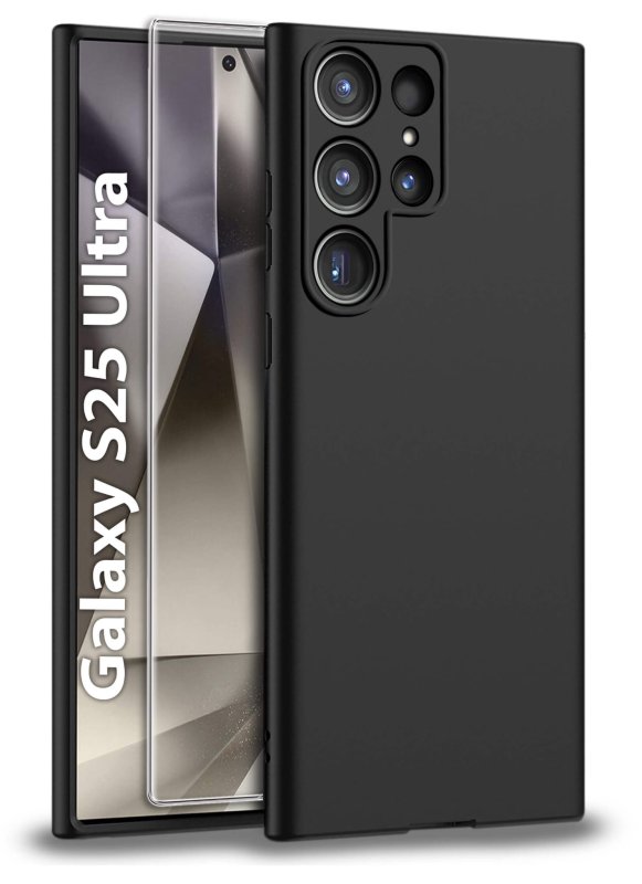 etui-do-samsung-galaxy-s25-ultra-czarne-matowe-ze-szklem