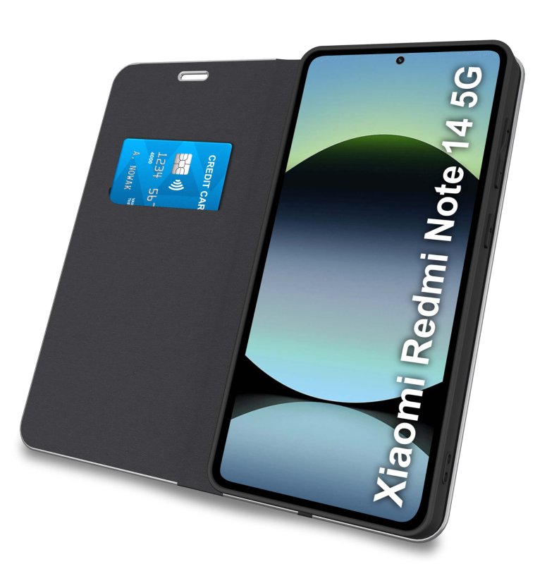 etui-do-xiaomi-redmi-note-14-5g-czarne-zamykane-klasyczne-ze-szklem