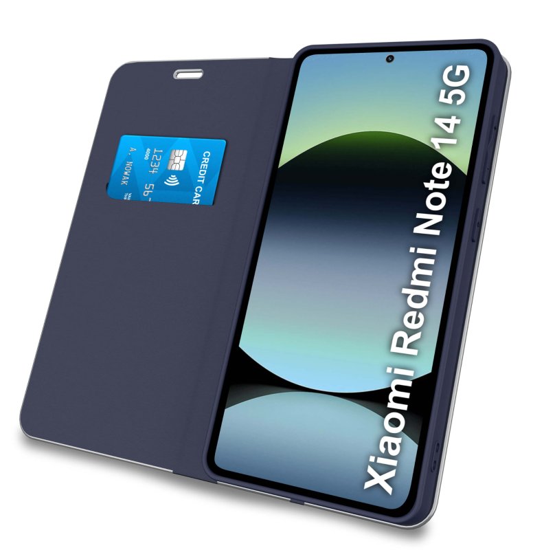 etui-do-xiaomi-redmi-note-14-5g-granatowe-zamykane-klasyczne-ze-szklem