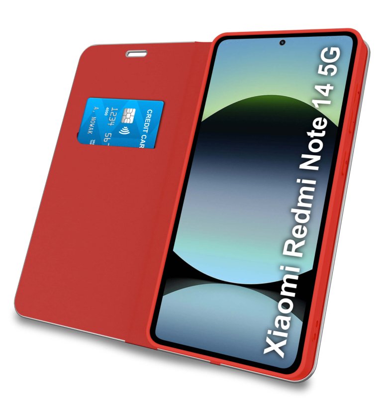 etui-do-xiaomi-redmi-note-14-5g-czerwone-zamykane-klasyczne-ze-szklem