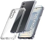 Etui do Samsung Galaxy S25 przeźroczyste ze szkłem