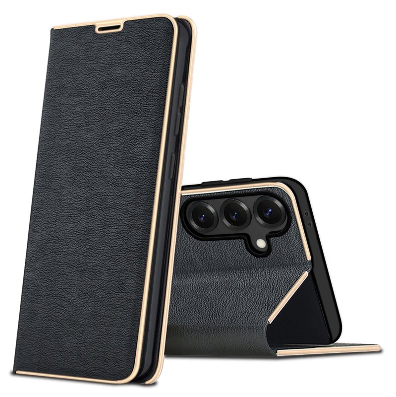 etui-do-samsung-galaxy-s25-eleganckie-zamykane-czarne-ze-szklem